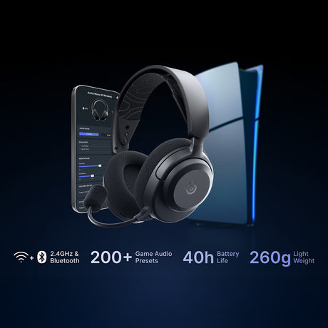 SteelSeries Arctis Nova 3PW Wireless Gaming Headset for PS/PC - Black