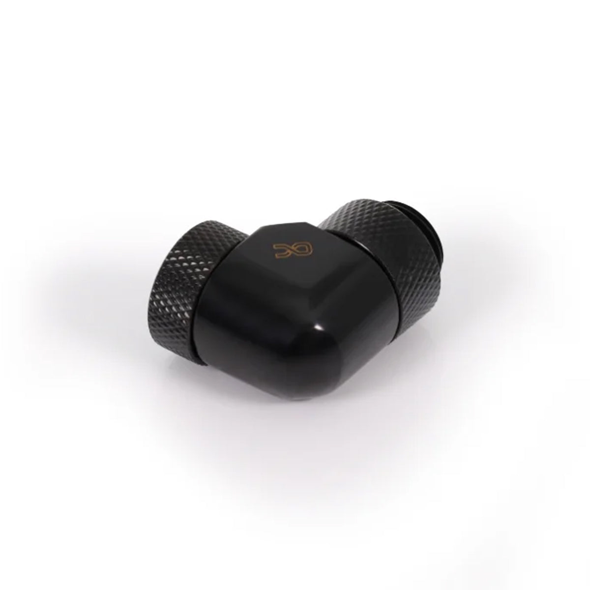 Alphacool Eiszapfen 90°  G1/4 M-F  Rotatable Adaptor Fitting 4 Pack - Black