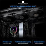 Thermalright Frozen Prism 360 Black ARGB 360mm AIO Liquid CPU Coler