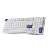 Akko 3098N Blue On White RGB Hot-Swappable Wireless TTC Flame Red