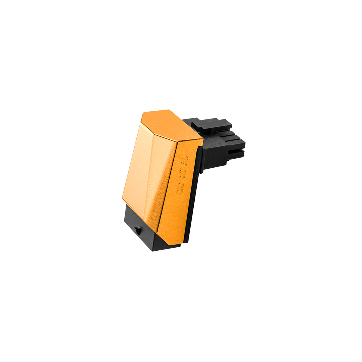 CableMod 12VHPWR 90 Degree Angled Adapter - Variant A - Orange