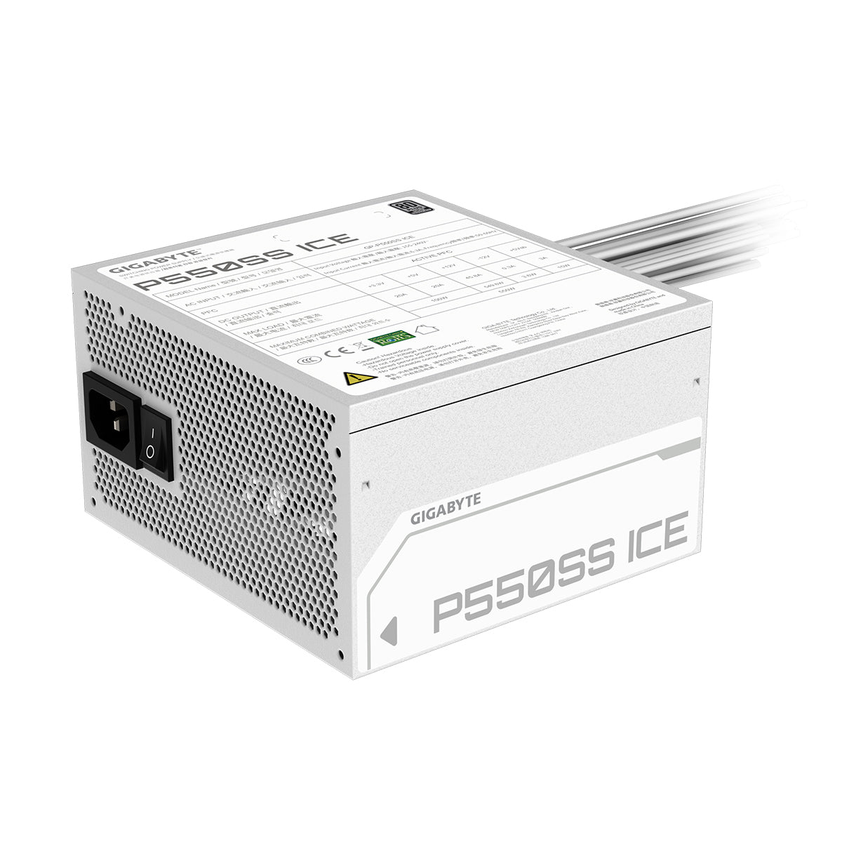 Gigabyte P550SS ICE 550W 80Plus Silver Power Supply