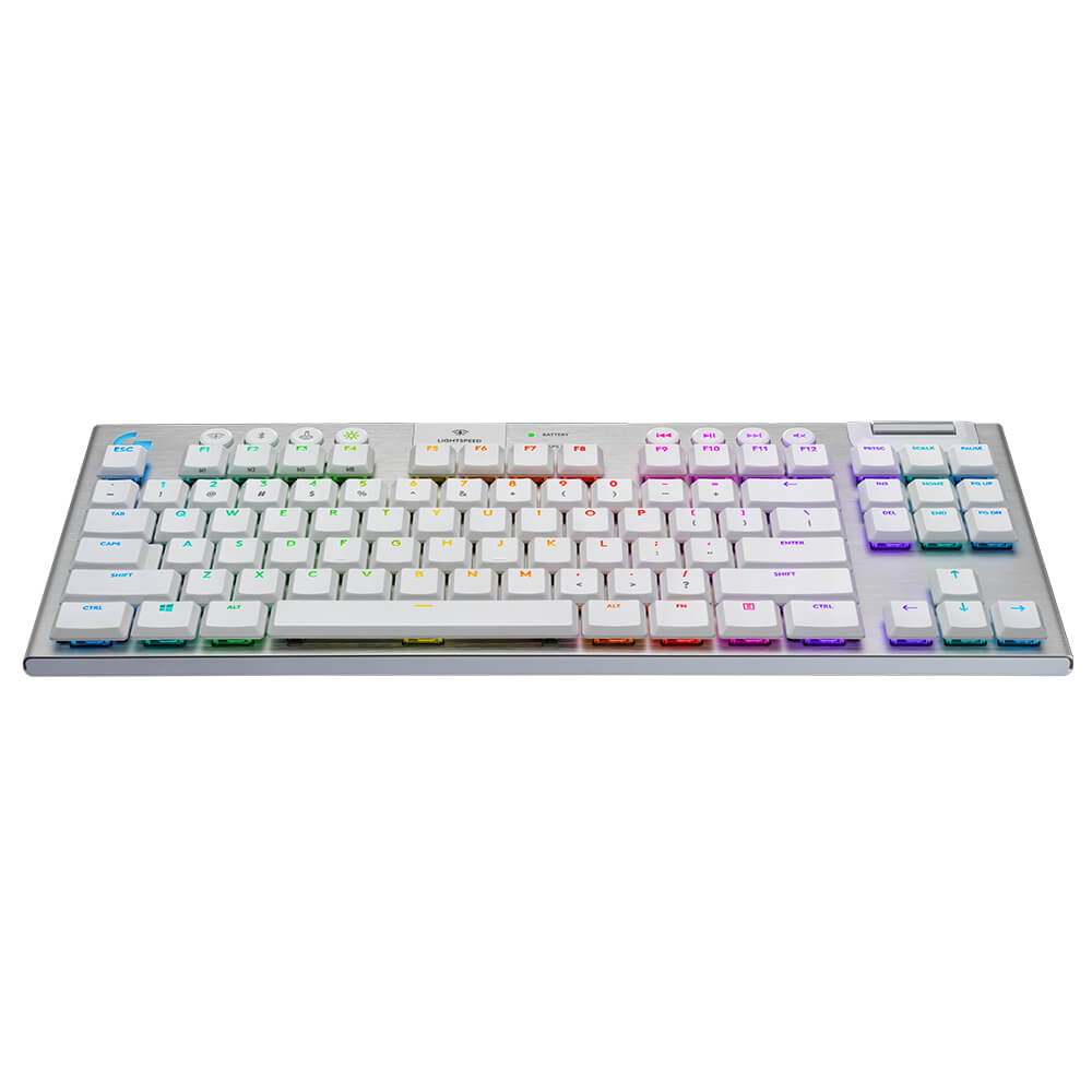 Logitech G915 TKL Lightspeed Wireless RGB Mechanical Gaming Keyboard - White Tactile