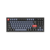 Keychron V3 Knob TKL Frosted Black RGB Mechanical Keyboard - K Pro Red Switch