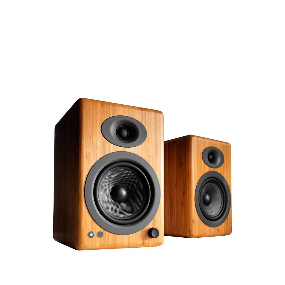 Audioengine A5+ Wireless Powered Bookshelf Speakers - Solid Bamboo