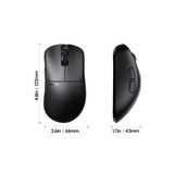Pulsar Xlite CrazyLight Medium Wireless Gaming Mouse - Jet Black