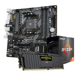 AMD Ryzen 5 5500 Processor + Gigabyte B550M DS3H AC Motherboard + Corsair CMK16GX4M2Z3200C16 16GB DDR4 RAM Combo