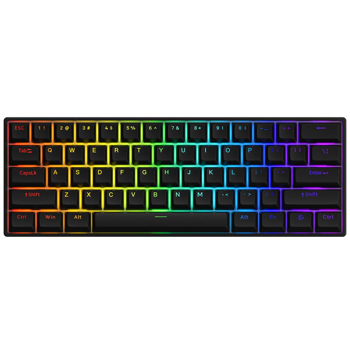 Akko 3061S HE Shine Through 60% Mini RGB Mechanical Keyboard - Sakura Pink Magnetic Switch