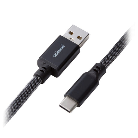 CableMod PRO Coiled Keyboard Cable - Carbon Grey