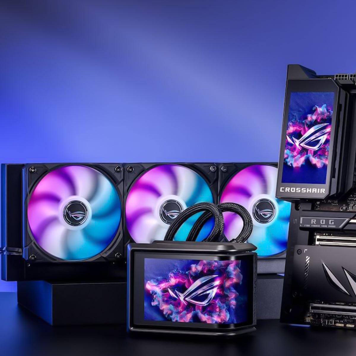 ASUS ROG RYUO IV 360mm LCD AIO Liquid CPU Cooler