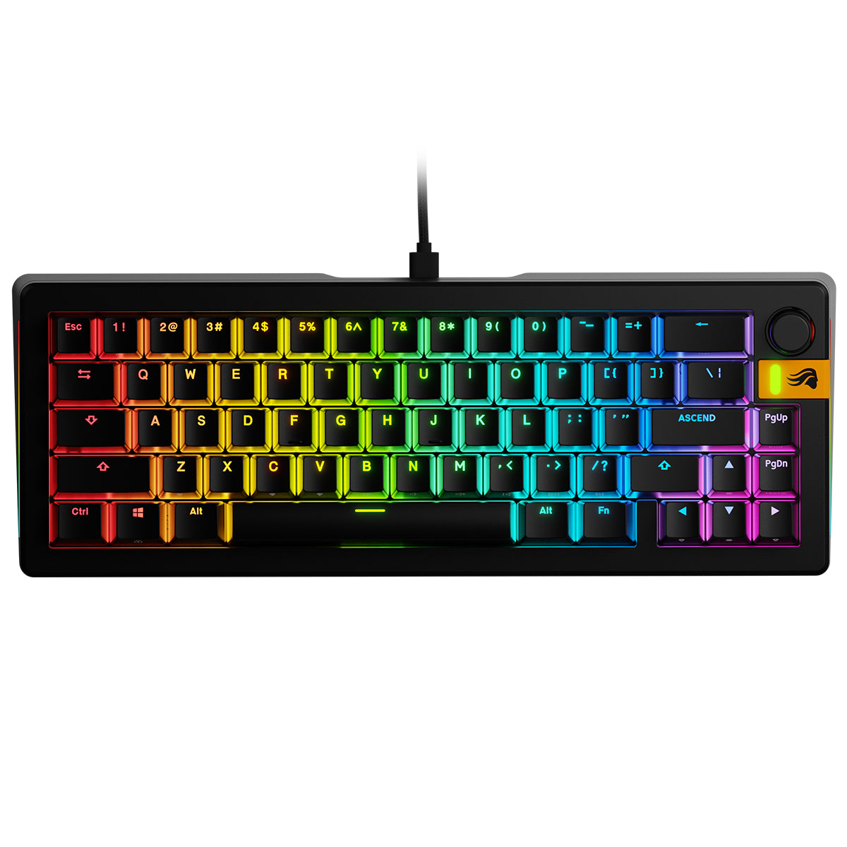Glorious GMMK 3 HE 65% Wired Mechanical Keyboard Fox HE Linear Switch - Black