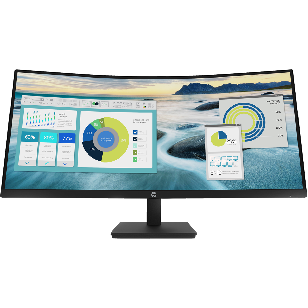 HP P34HC G4 34" QHD Ultrawide Monitor