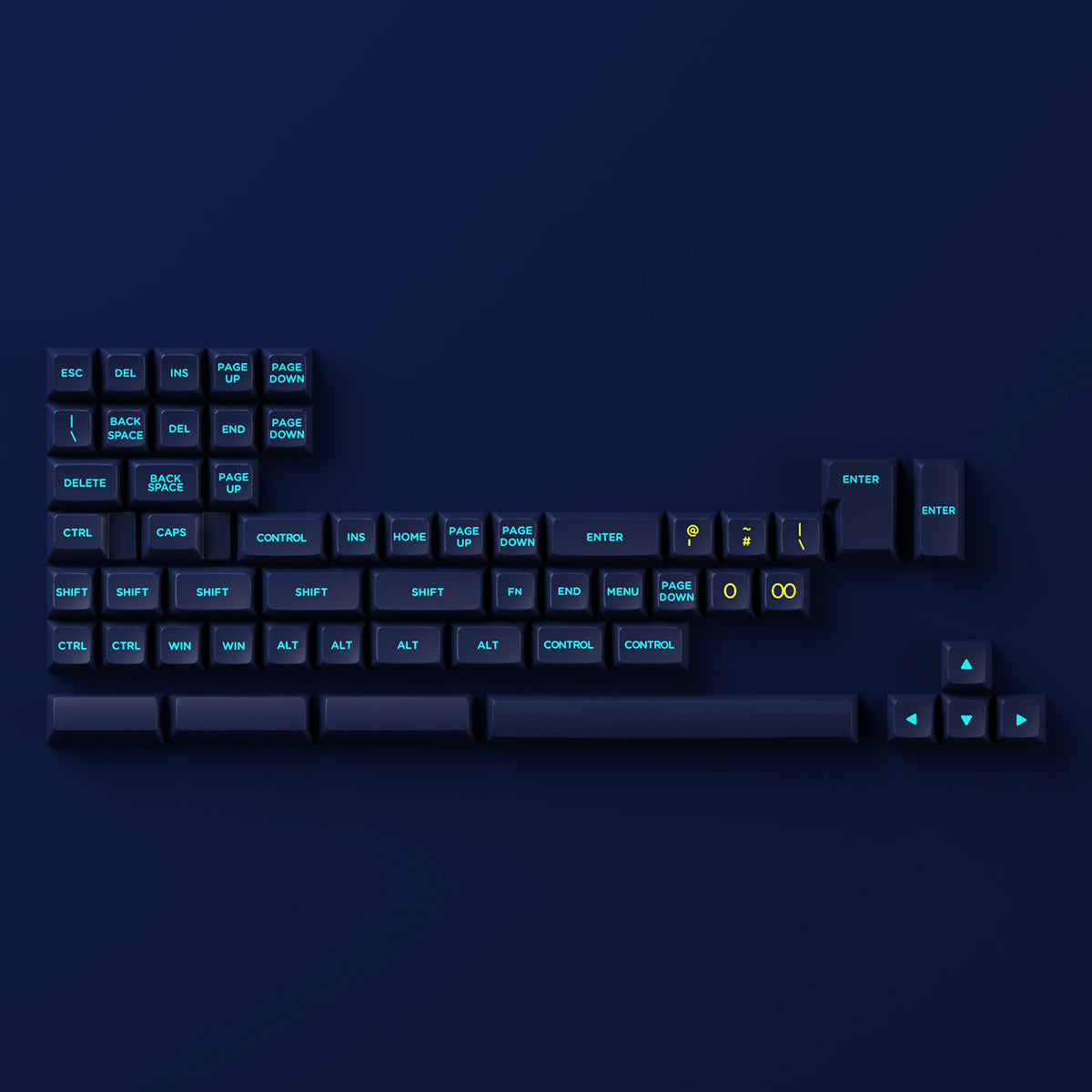 Akko Starry Sky OSA Profile PBT Keycap Set - 187 Keys