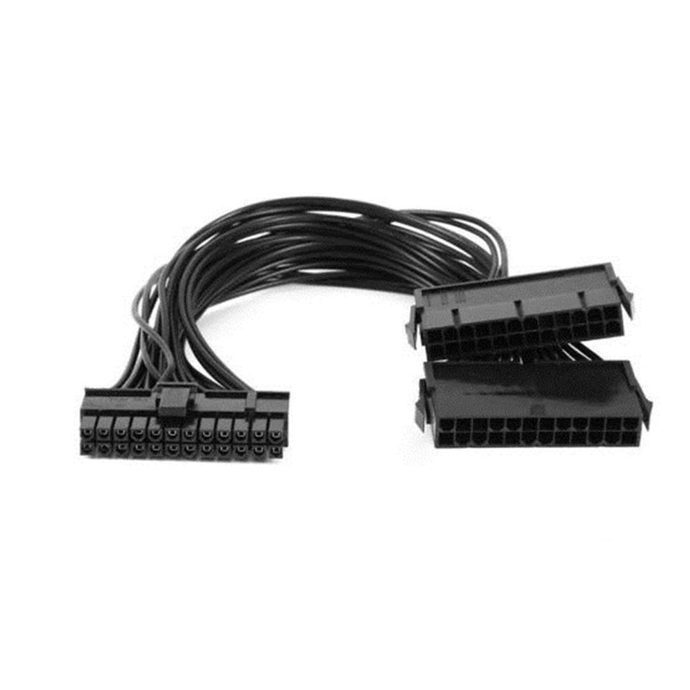 24-pin to Dual 24-pin ATX Power Supply Splitter Cable