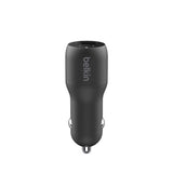 Belkin BoostUp Charge - 20W USB-C Power Delivery + 12W USB-A Dual Port Fast Car Charger