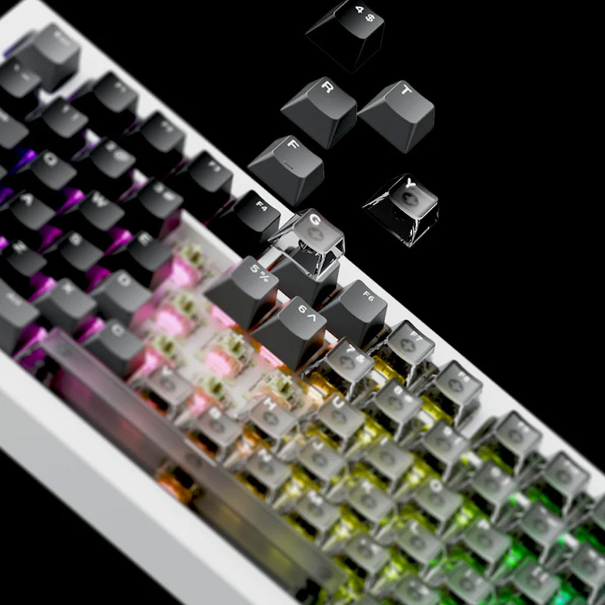 Akko 5087 V3-HE White TKL Wireless Hall-Effect Gaming Keyboard - AstroAim Switch