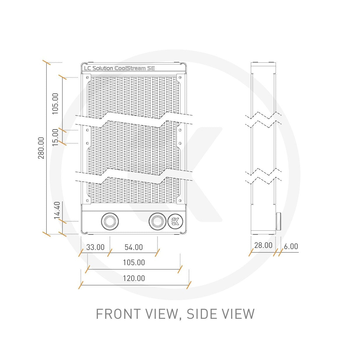 EKWB EK-CoolStream SE240 Double 25mm Thickness Radiators