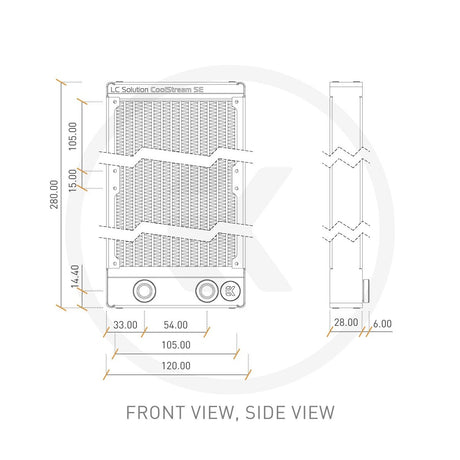 EKWB EK-CoolStream SE240 Double 25mm Thickness Radiators