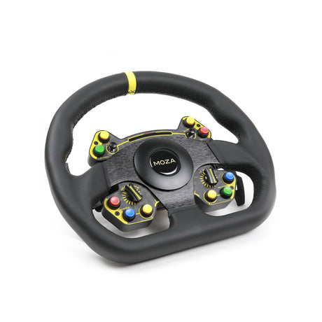 Moza RS D-Shape Steering Wheel - Leather