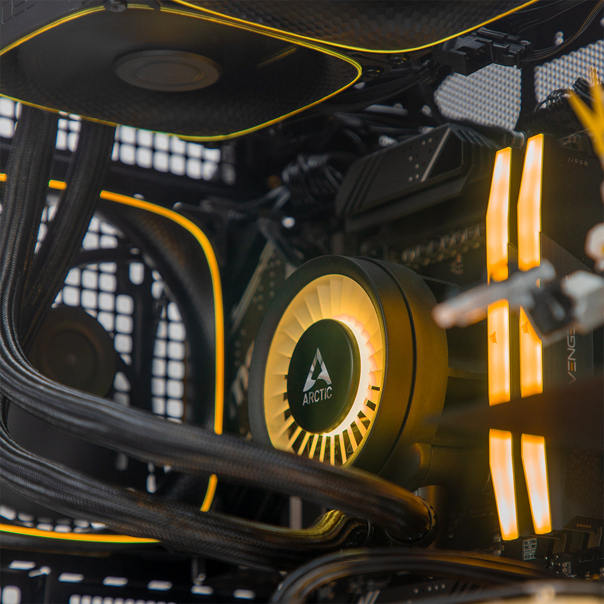 Catalyst AMP RTX 5080 Ryzen 7 9800X3D Gaming PC - AMBER