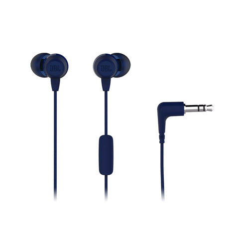 JBL C50HI Wired In-Ear Headphones - Blue