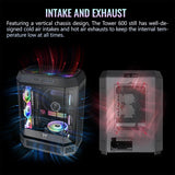 Thermaltake The Tower 600 Tempered Glass Mid Tower Case Black Edition