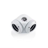 Bitspower 90-Degree Dual Multi-Link Fitting For OD 14mm - Deluxe White