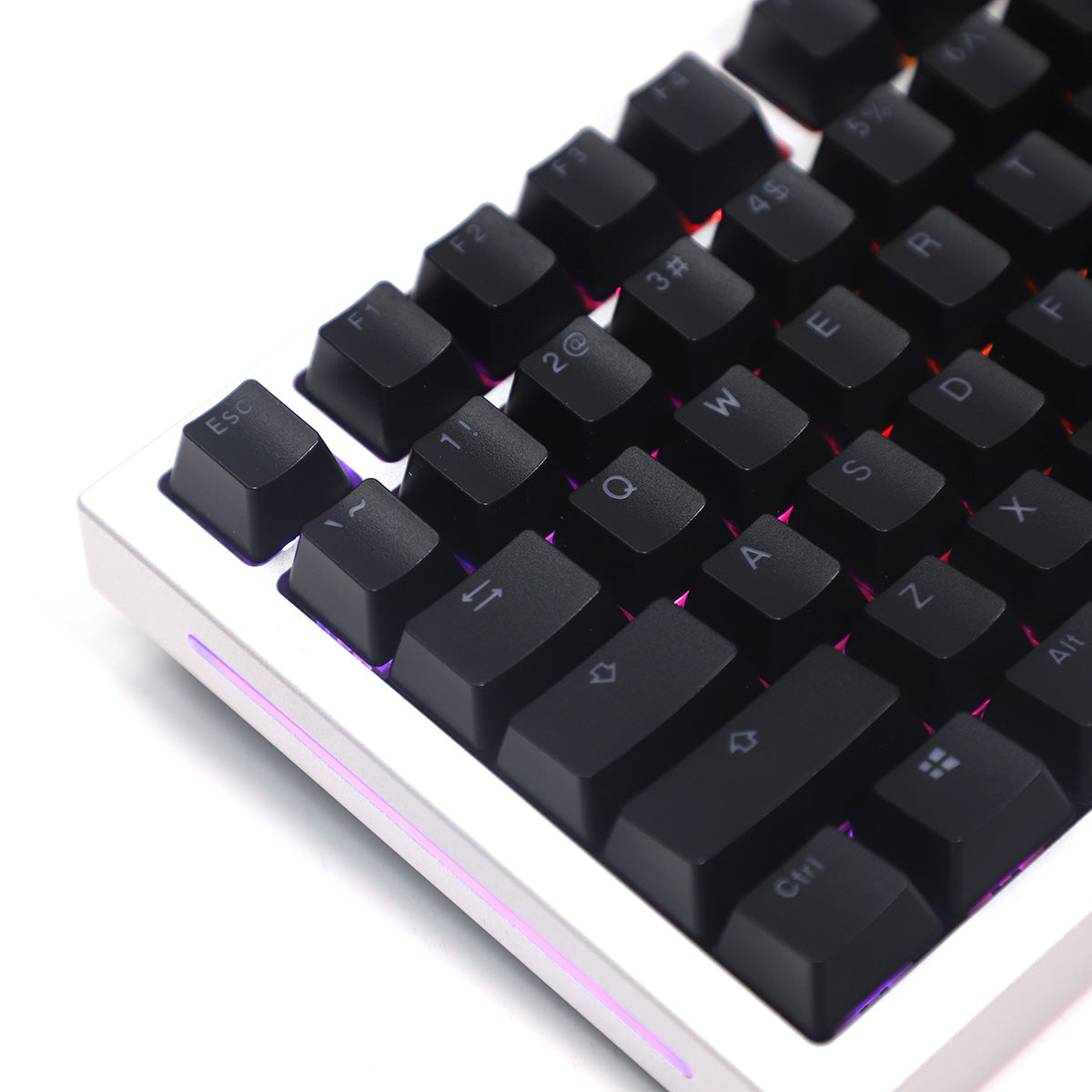 Glorious GMMK Pro 75% Custom Mechanical Keyboard Linear Switch - Midnight Silver