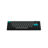 Akko 3068B Plus Black & Cyan Hot-Swappable Wireless RGB Keyboard Jelly Pink Switch