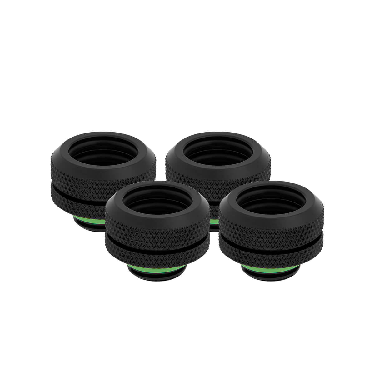 Corsair Hydro X Series XF Hardline 14mm Compression Fittings 4 Pack - Black