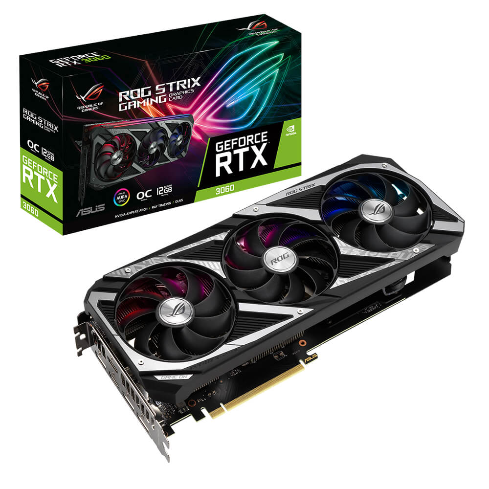 ASUS GeForce RTX 3060 ROG Strix OC 12GB Graphics Card