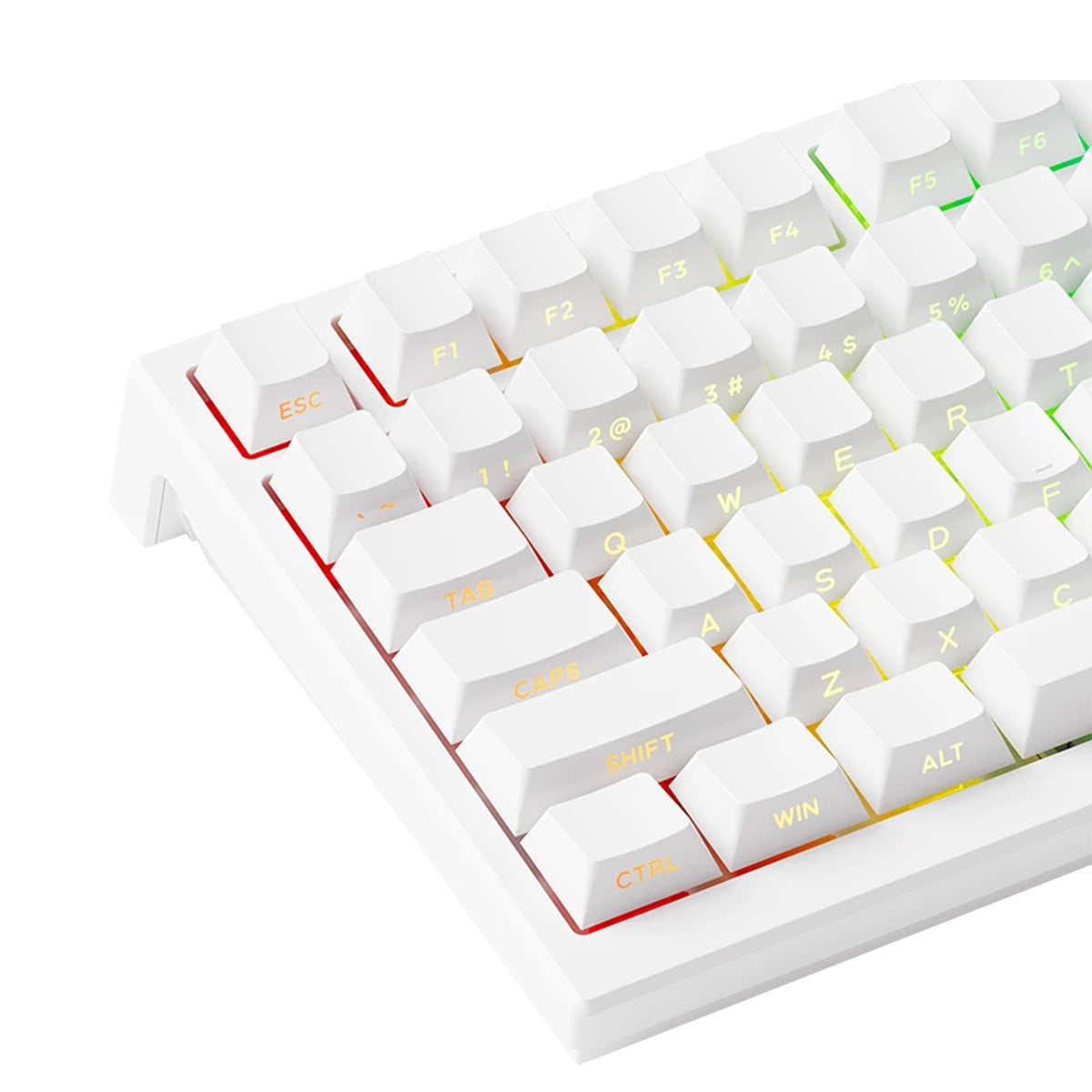 Akko Tac75 HE White 75% RGB Wired Hall-Effect Keyboard - Glare Magnetic Switches