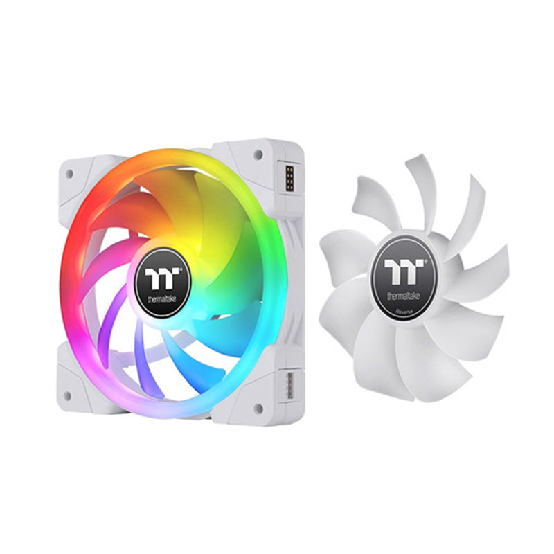 Thermaltake SWAFAN EX12 Magnetic PWM RGB Fan White Edition - 3 Pack