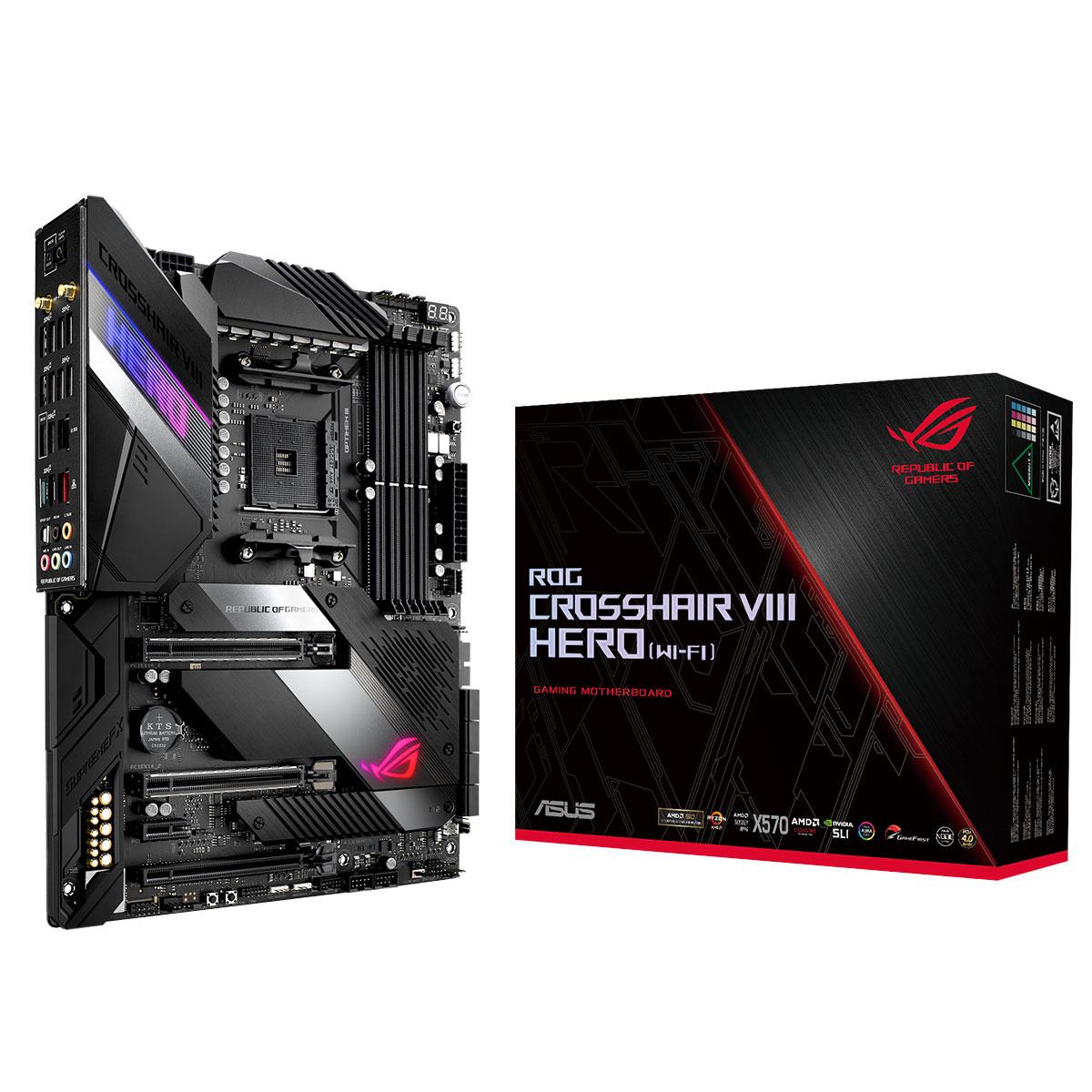 ASUS ROG CROSSHAIR VIII HERO (WI-FI) X570 Gaming Motherboard