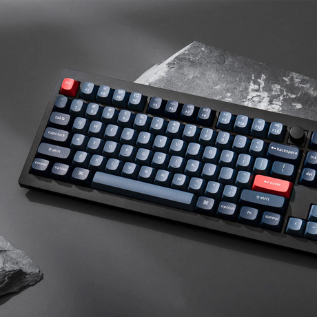 Keychron V6 Max Full Sized RGB Carbon Black Wireless Mechanical Keyboard - Jupiter Banana Switch