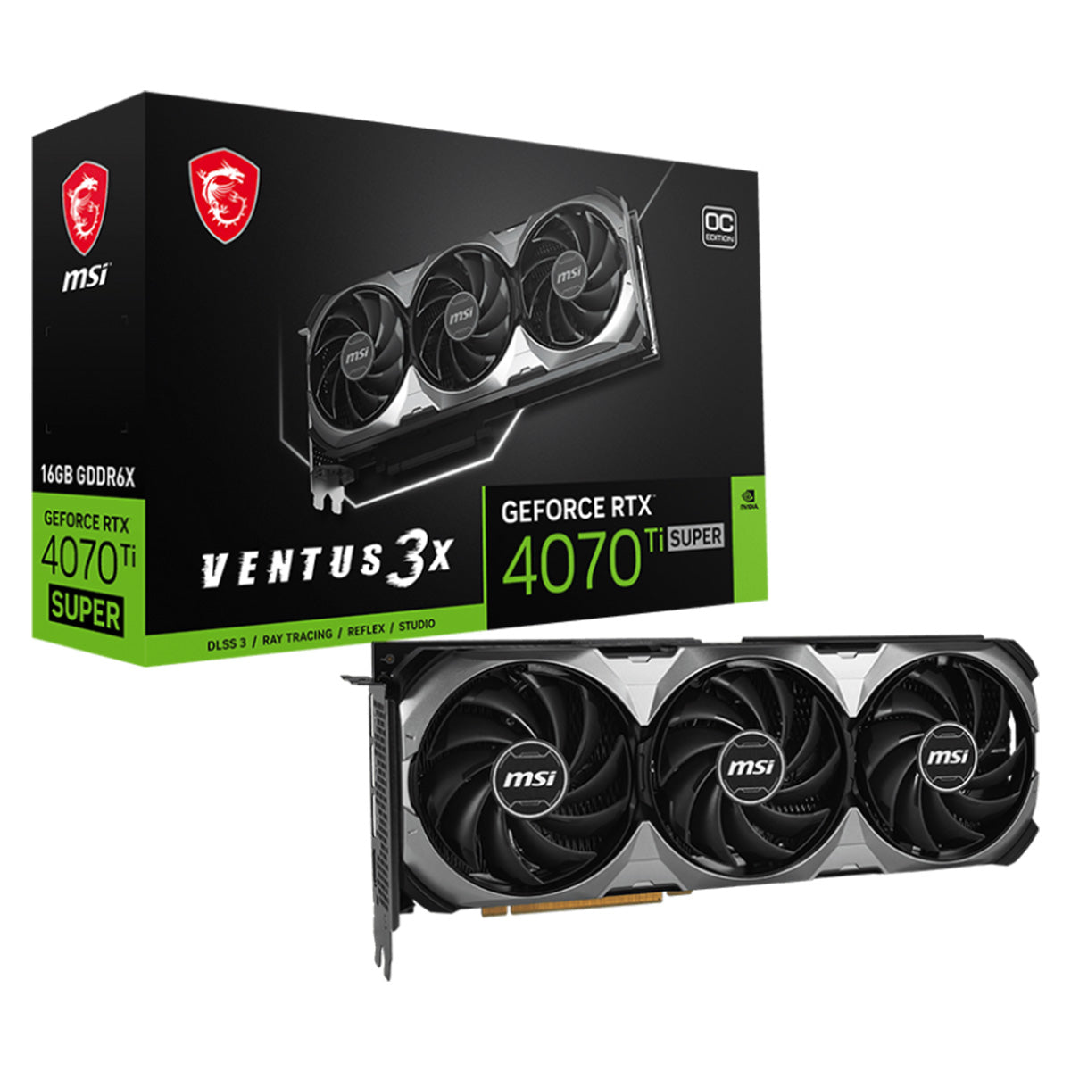 MSI GeForce RTX 4070 Ti SUPER VENTUS 3X OC 16GB Graphics Card