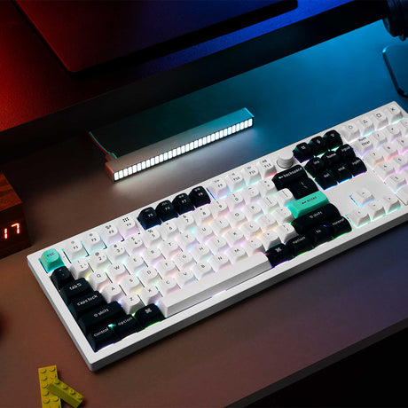 Keychron Q6 HE Full Sized RGB Shell White Wireless Mechanical Keyboard - Nebula Switch