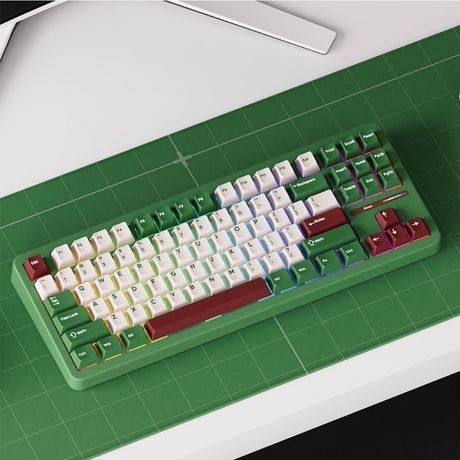 Akko Tac87 Red Bean Matcha TKL RGB Wireless Mechanical Keyboard - Stellar Rose Switch