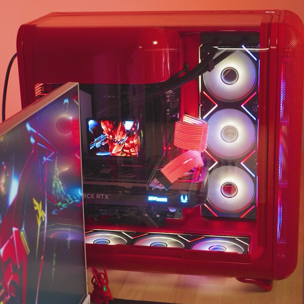 Spheron RTX 5080 Ryzen 7 9800X3D Gaming PC -Red