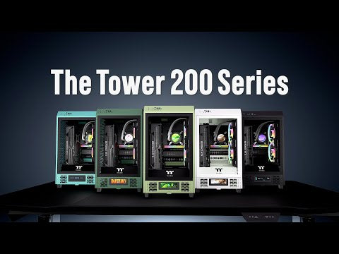 Thermaltake The Tower 200 Tempered Glass Mini Tower Snow Edition